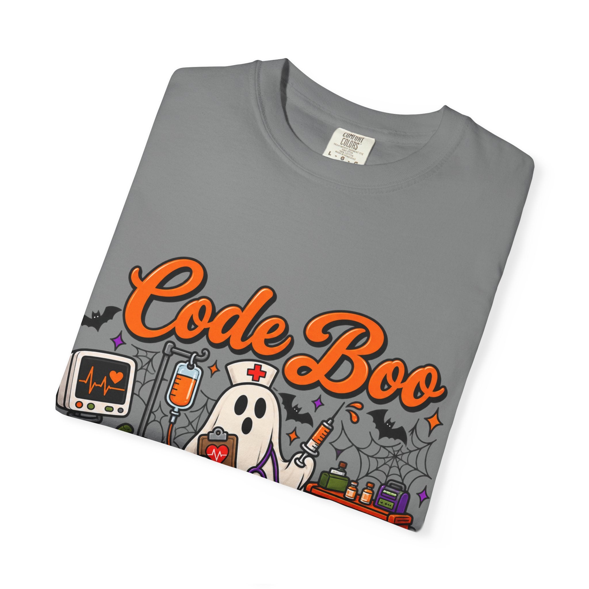 Code Boo in the ER T-Shirt — Halloween Nurse/EMT Medical Tee