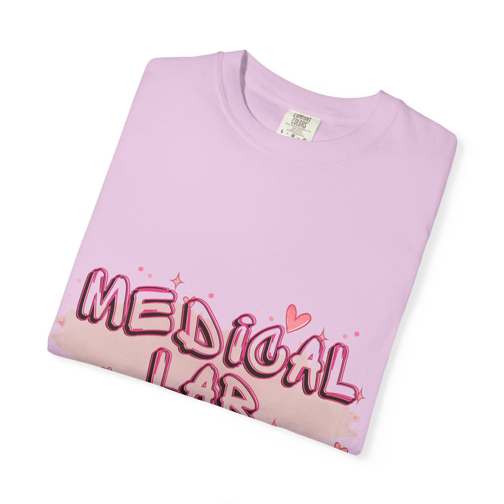 Medical Lab Tech T-Shirt — Cute Heart Design for Lab Professionals