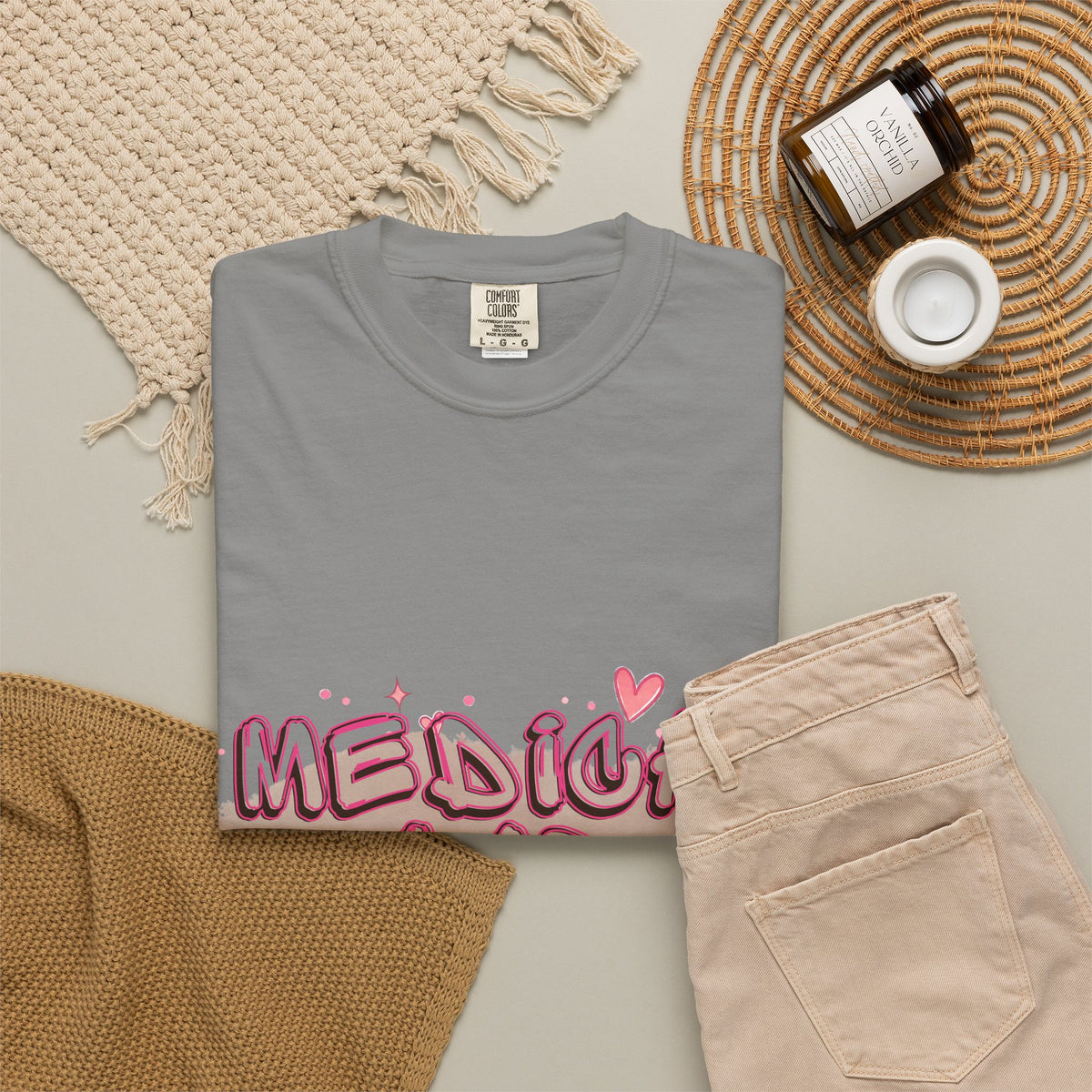 Medical Lab Tech T-Shirt — Cute Heart Design for Lab Professionals