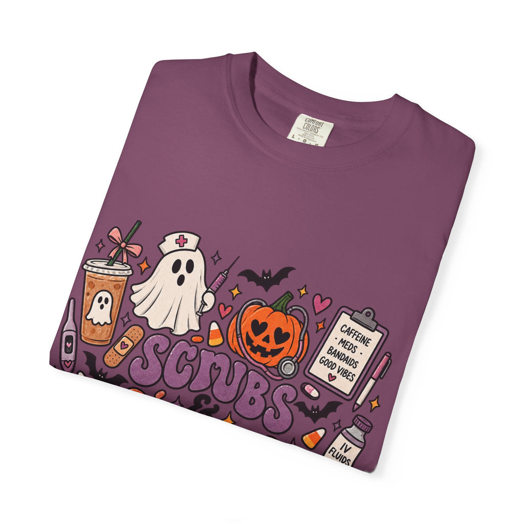 Halloween Sips & Spooks T-Shirt — Cute Coffee Ghosts Pumpkin Graphic Tee