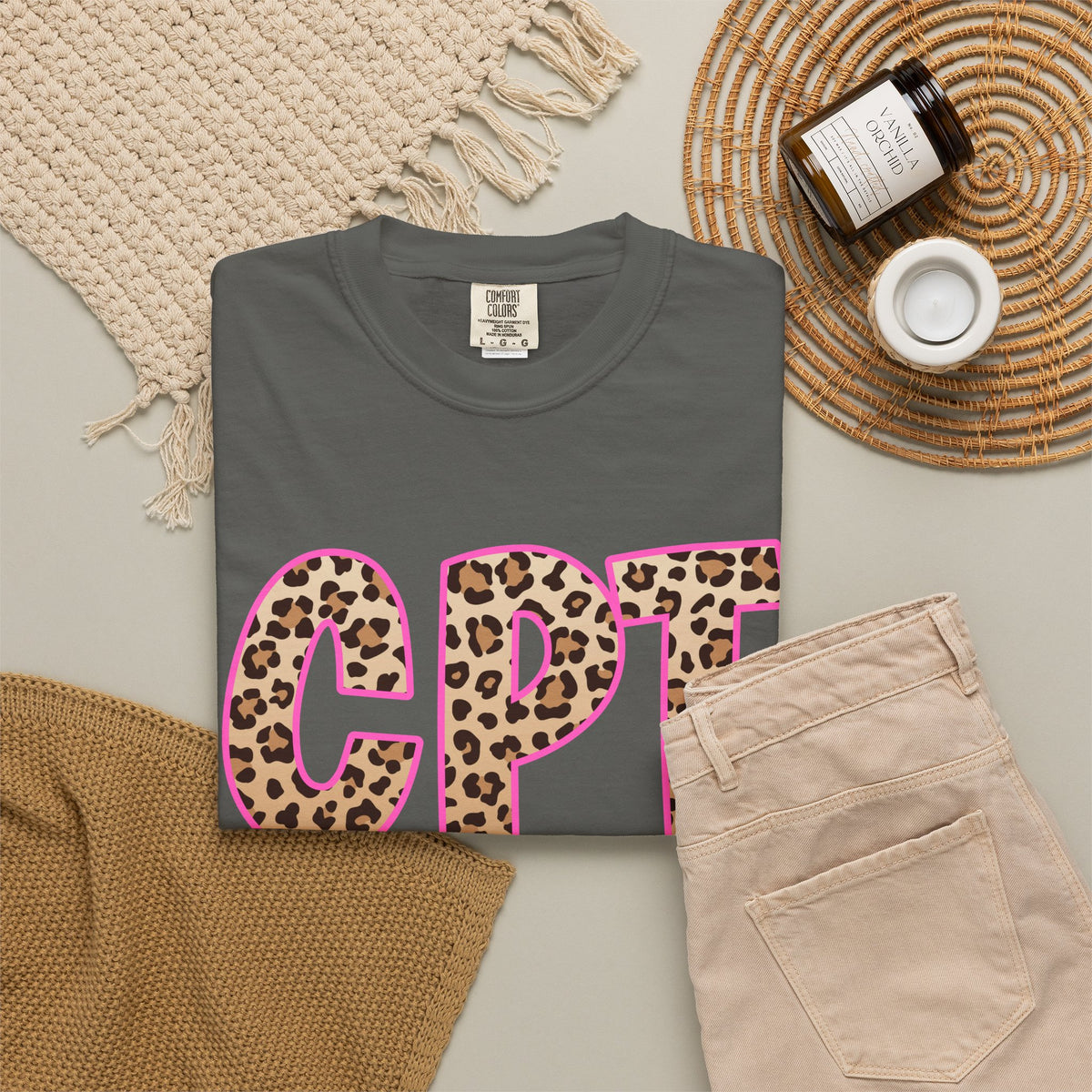 CPT Leopard Print- Phlebotomy T‑Shirt
