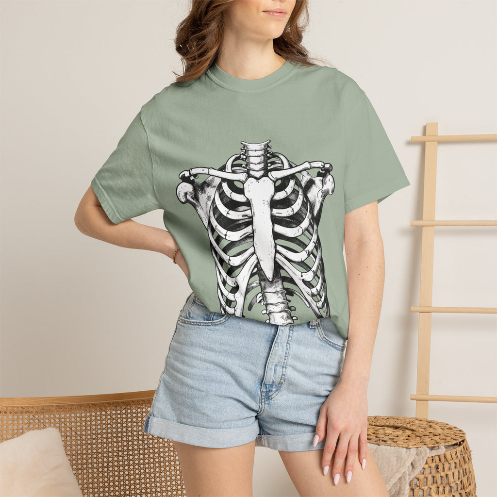 Rib Cage Anatomy T-Shirt — Vintage Skeleton Graphic Tee