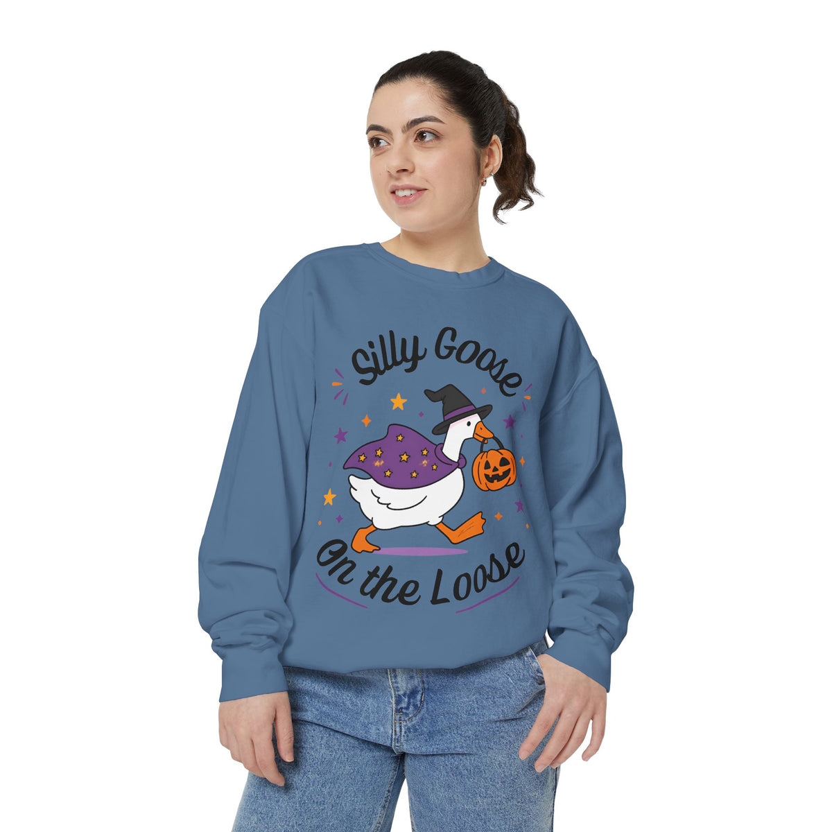 Silly Goose On The Loose Halloween Sweatshirt
