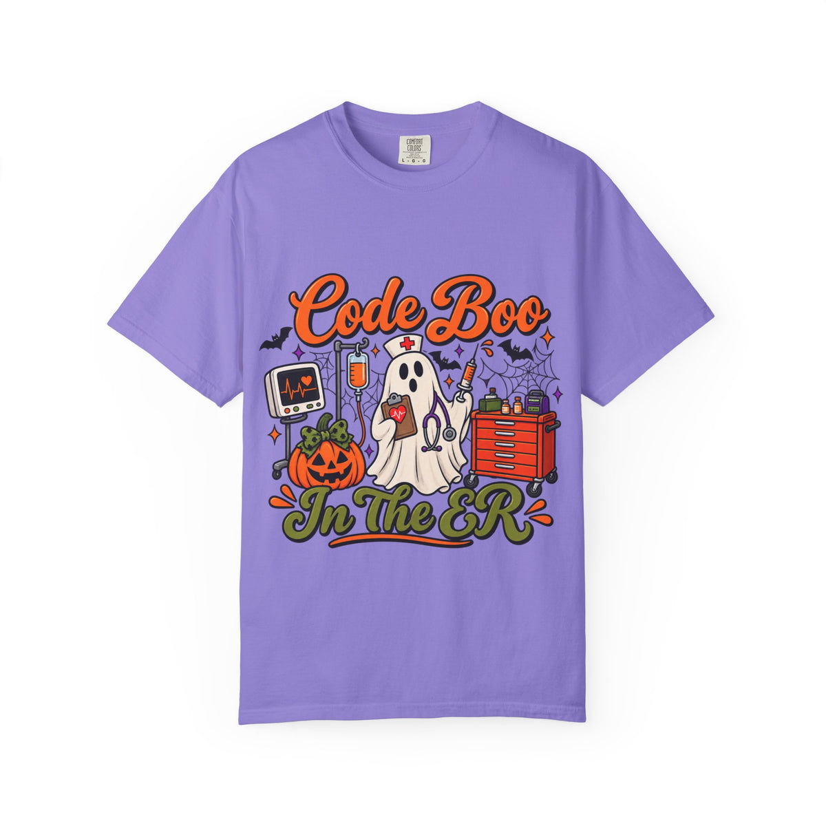 Code Boo in the ER T-Shirt — Halloween Nurse/EMT Medical Tee