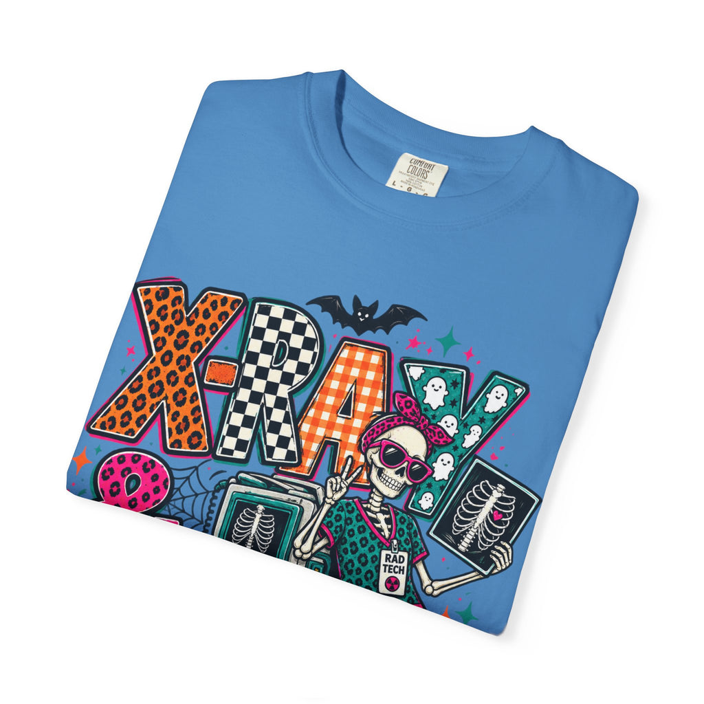Halloween Floral Witch T-Shirt — "X-Ray & Slay" Graphic Tee