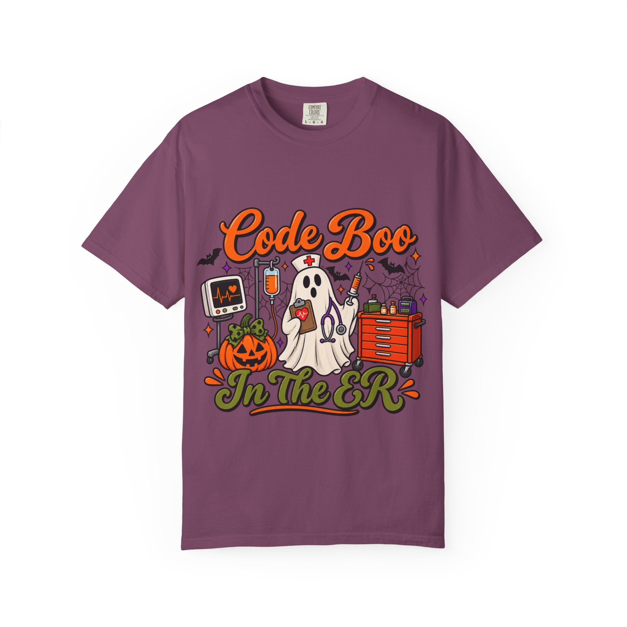 Code Boo in the ER T-Shirt — Halloween Nurse/EMT Medical Tee