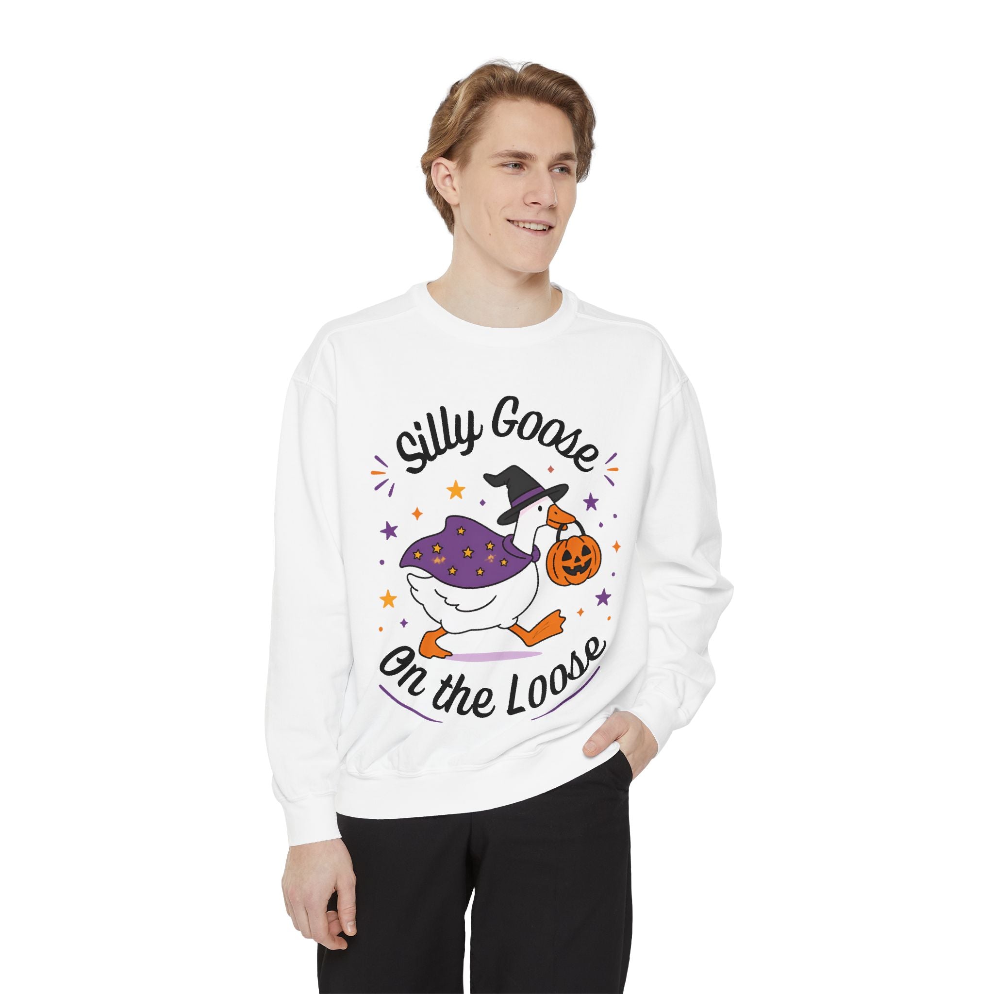 Silly Goose On The Loose Halloween Sweatshirt