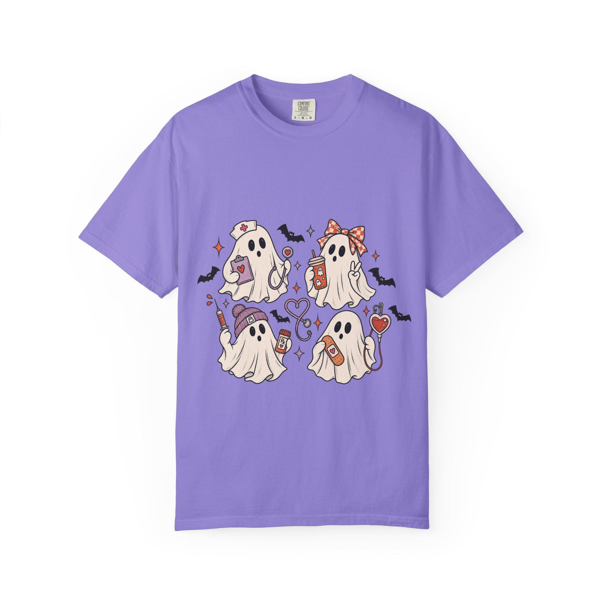Cute Halloween Ghosts T-Shirt — Kawaii Ghost Squad Costume Tee