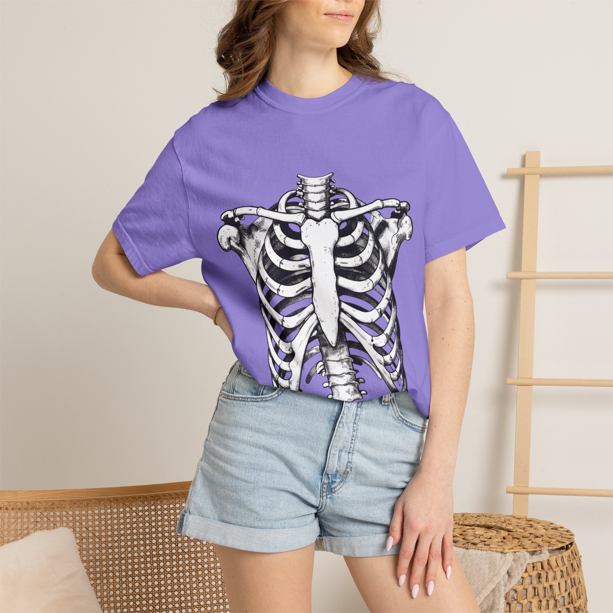 Rib Cage Anatomy T-Shirt — Vintage Skeleton Graphic Tee