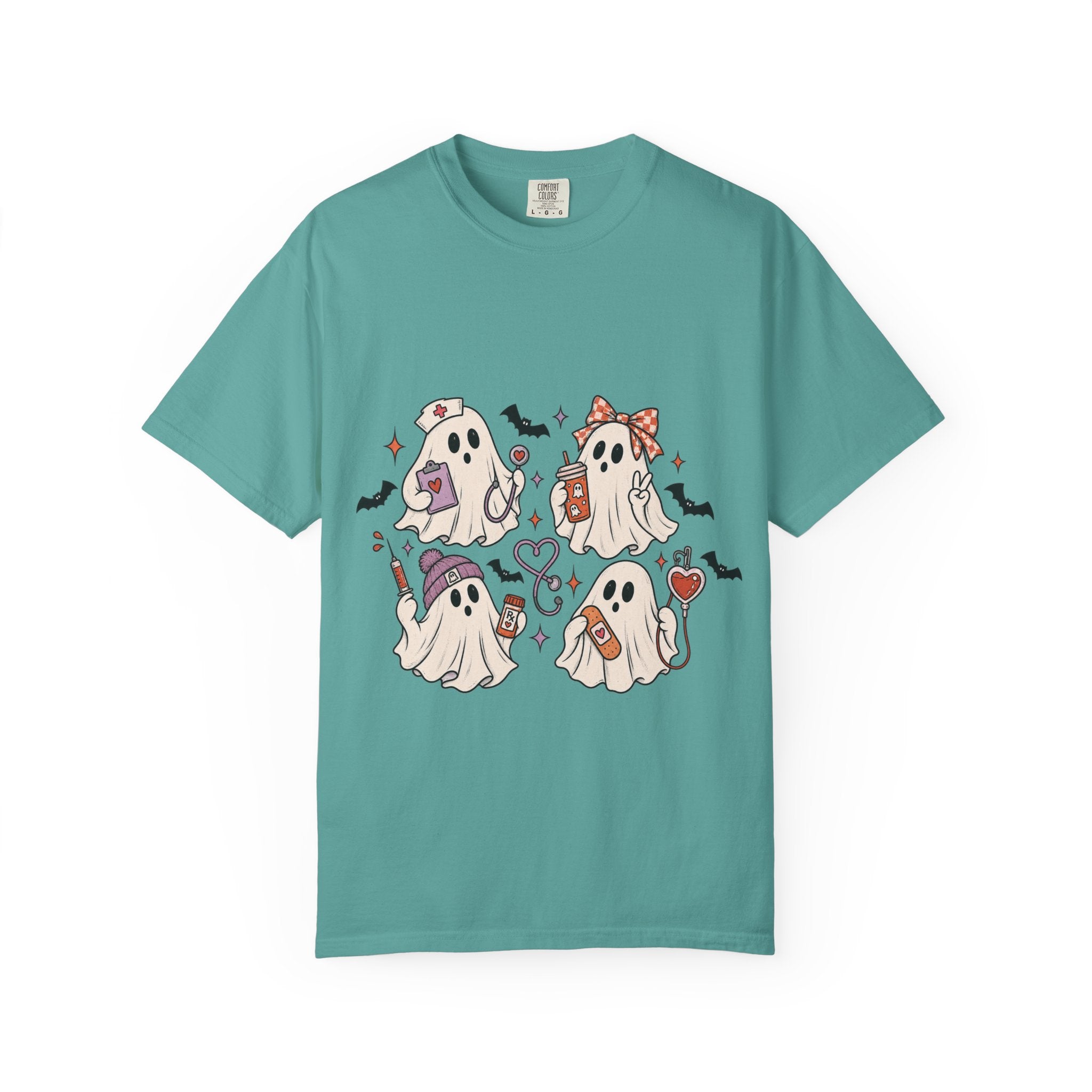 Cute Halloween Ghosts T-Shirt — Kawaii Ghost Squad Costume Tee