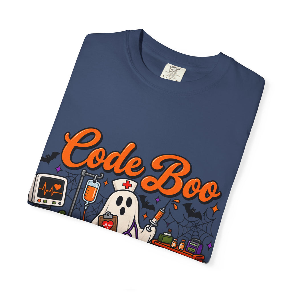 Code Boo in the ER T-Shirt — Halloween Nurse/EMT Medical Tee