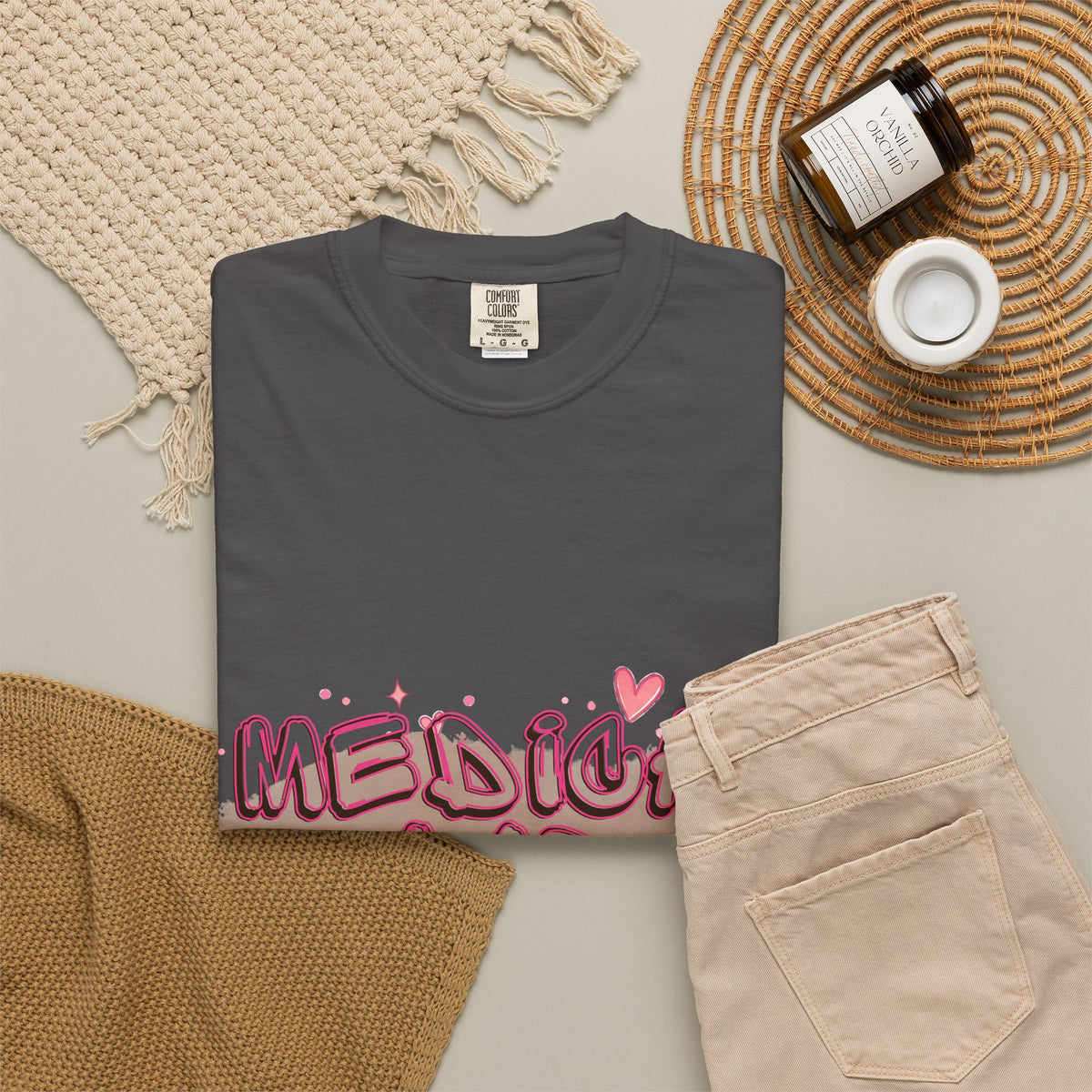 Medical Lab Tech T-Shirt — Cute Heart Design for Lab Professionals
