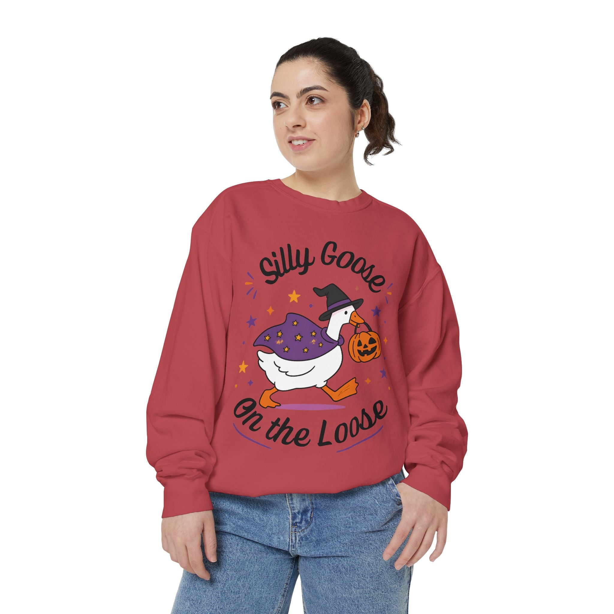 Silly Goose On The Loose Halloween Sweatshirt