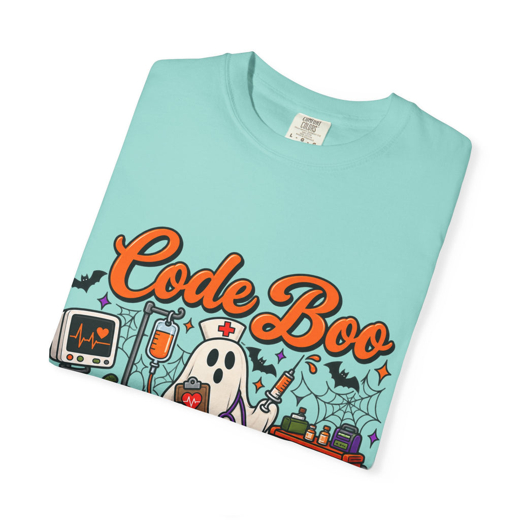 Code Boo in the ER T-Shirt — Halloween Nurse/EMT Medical Tee