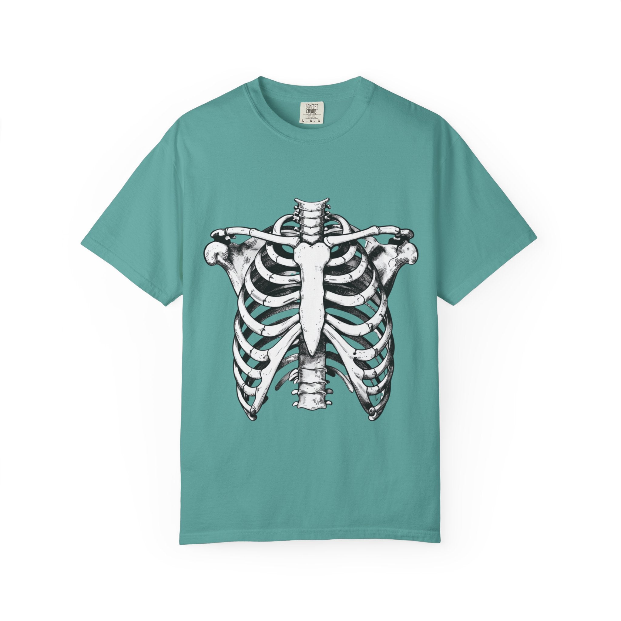 Rib Cage Anatomy T-Shirt — Vintage Skeleton Graphic Tee