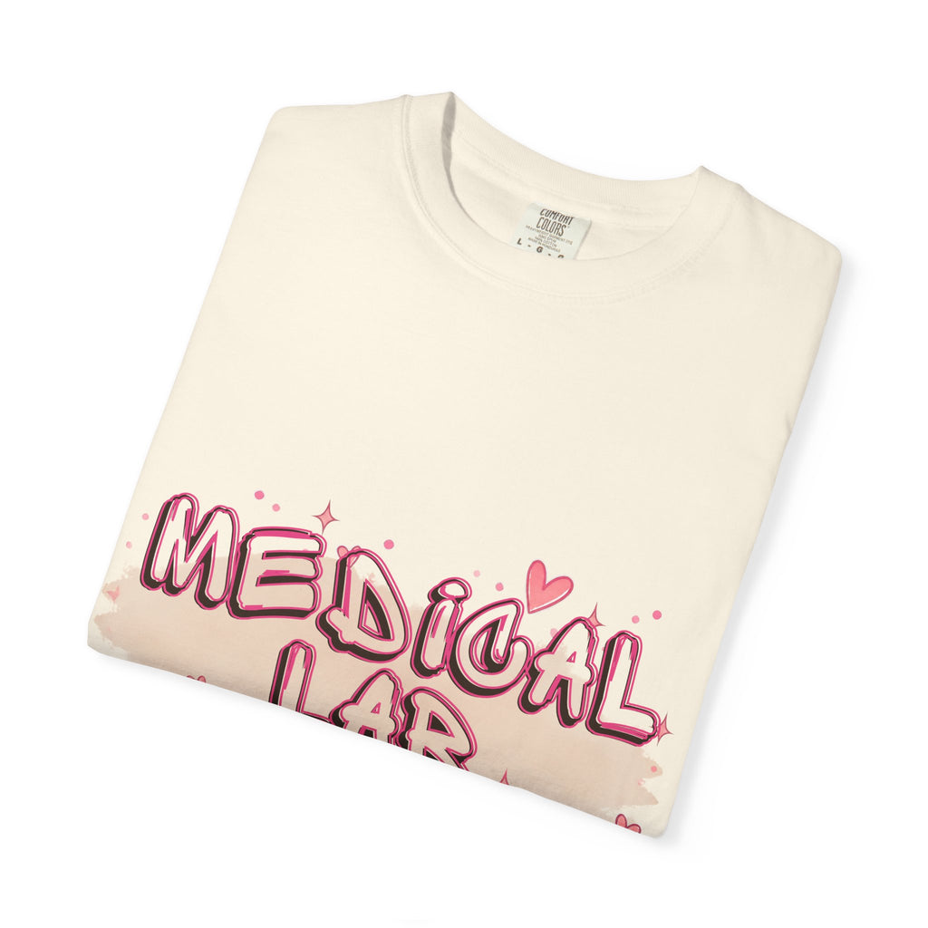 Medical Lab Tech T-Shirt — Cute Heart Design for Lab Professionals