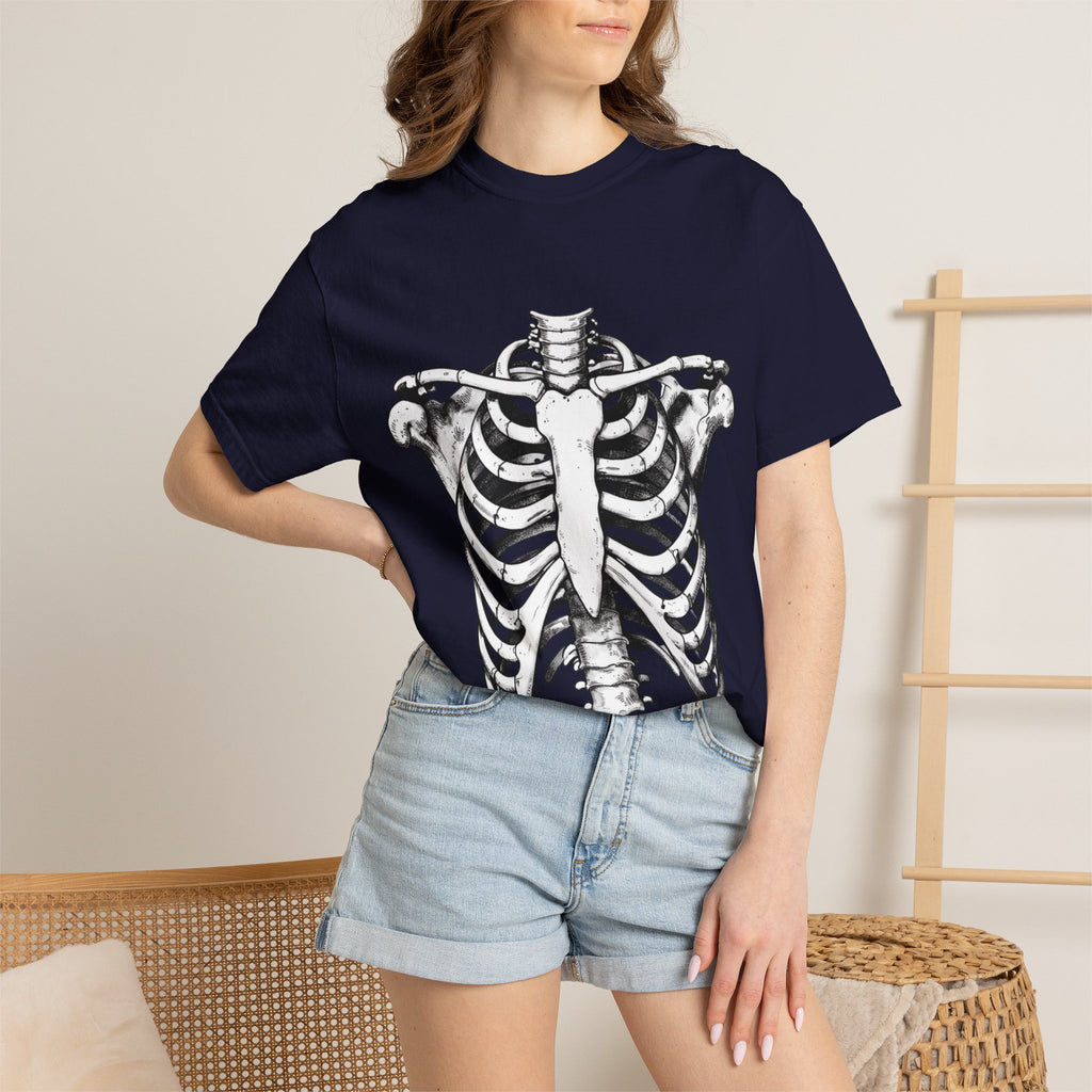 Rib Cage Anatomy T-Shirt — Vintage Skeleton Graphic Tee