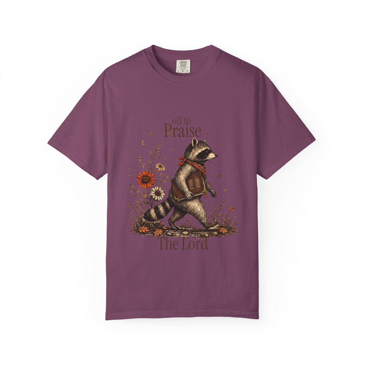 Praise the Lord Raccoon T-Shirt — Faith Graphic Tee