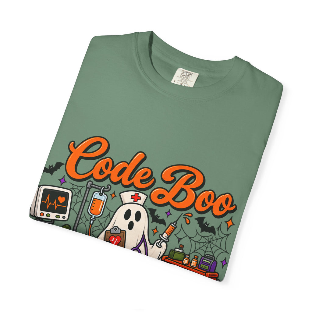 Code Boo in the ER T-Shirt — Halloween Nurse/EMT Medical Tee