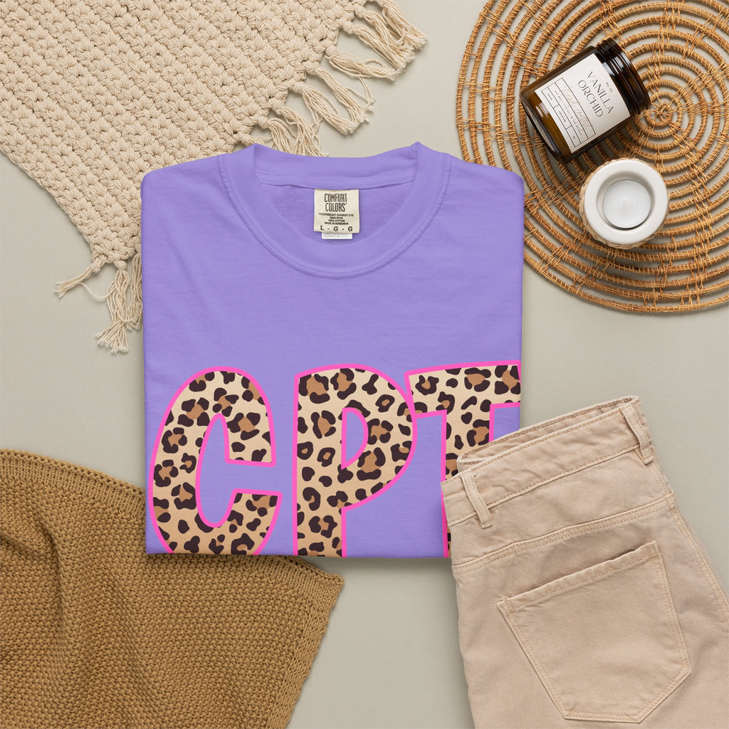 CPT Leopard Print- Phlebotomy T‑Shirt