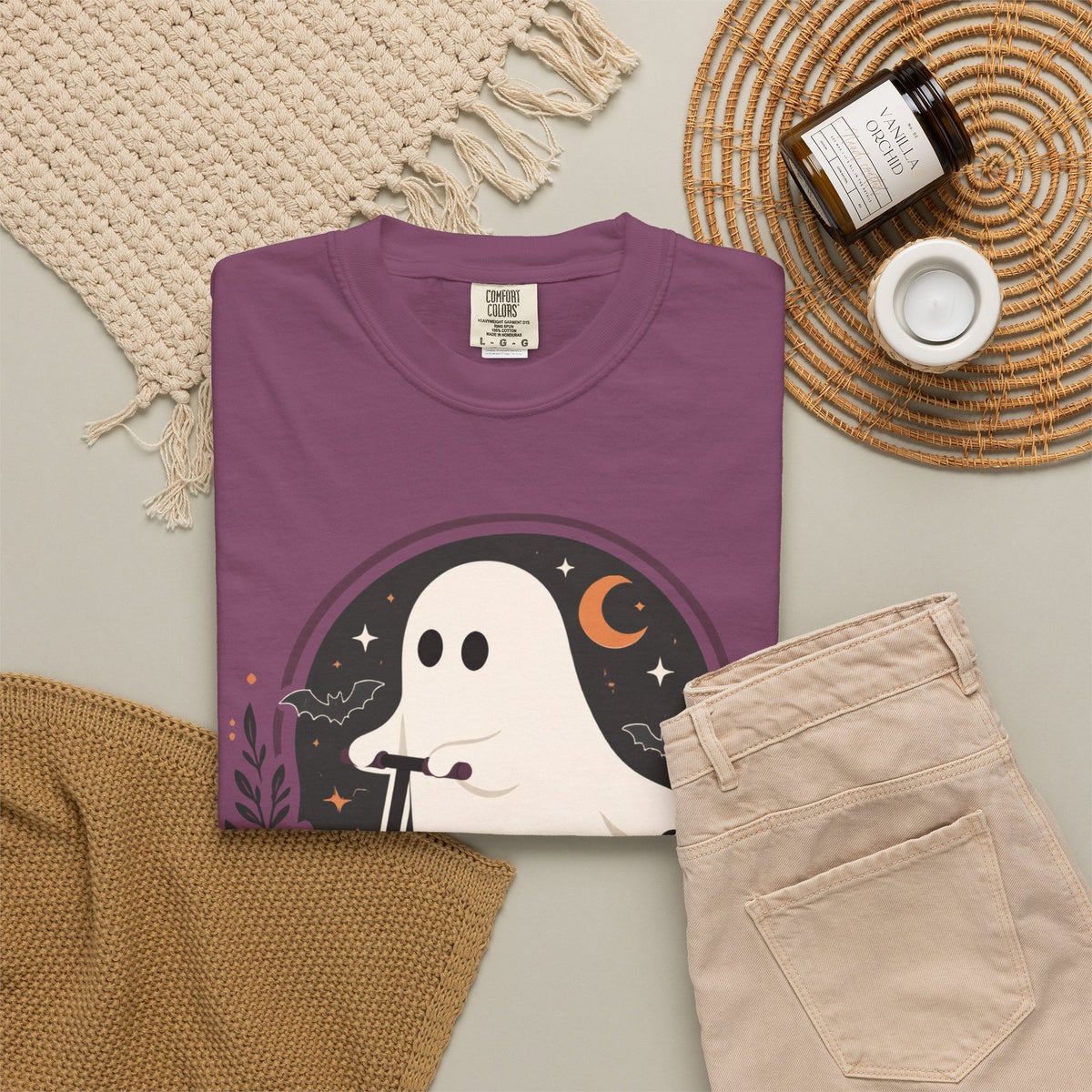 Ghost Scooter T‑Shirt — "Off to Regulate Some Spooky Emotions" Halloween Tee