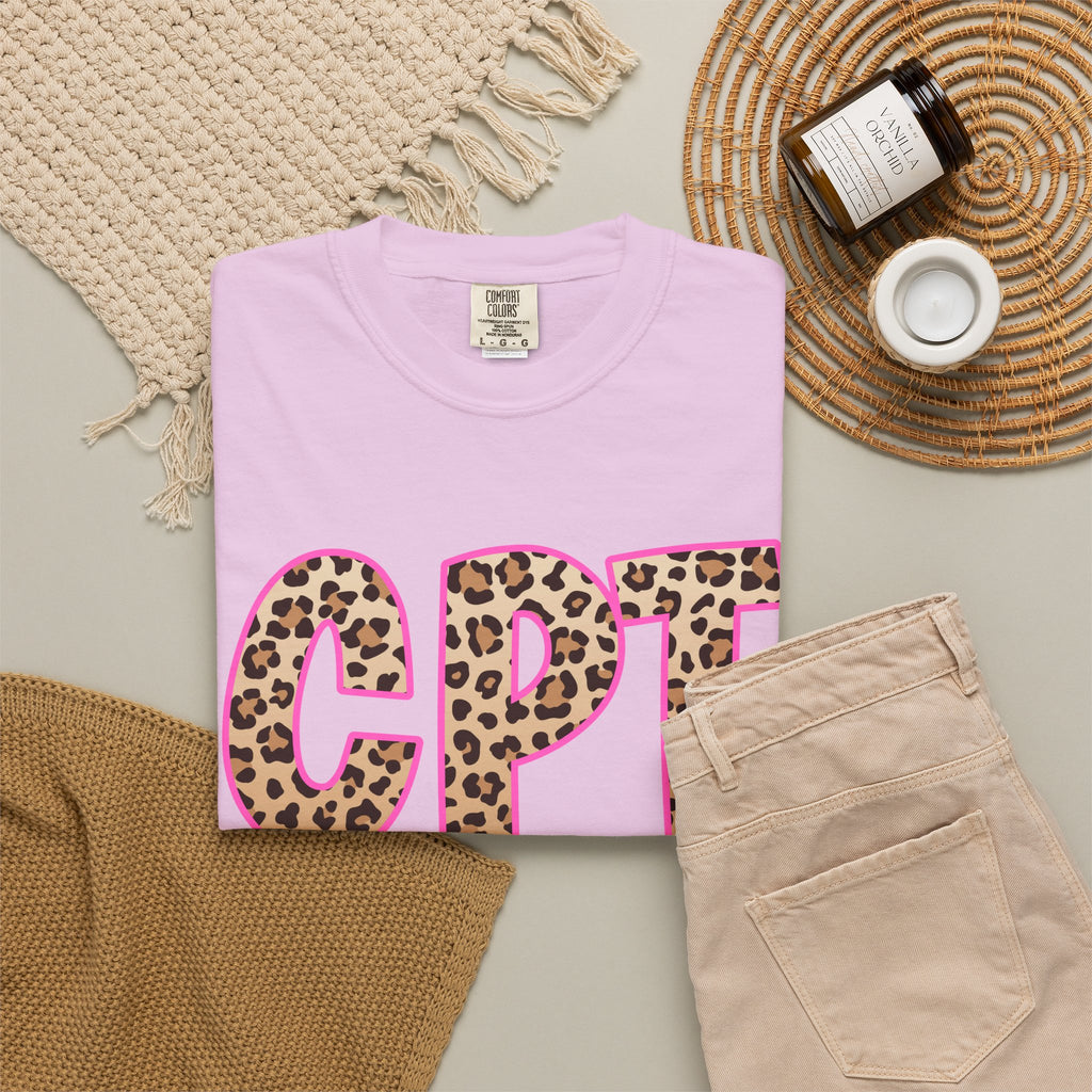 CPT Leopard Print- Phlebotomy T‑Shirt