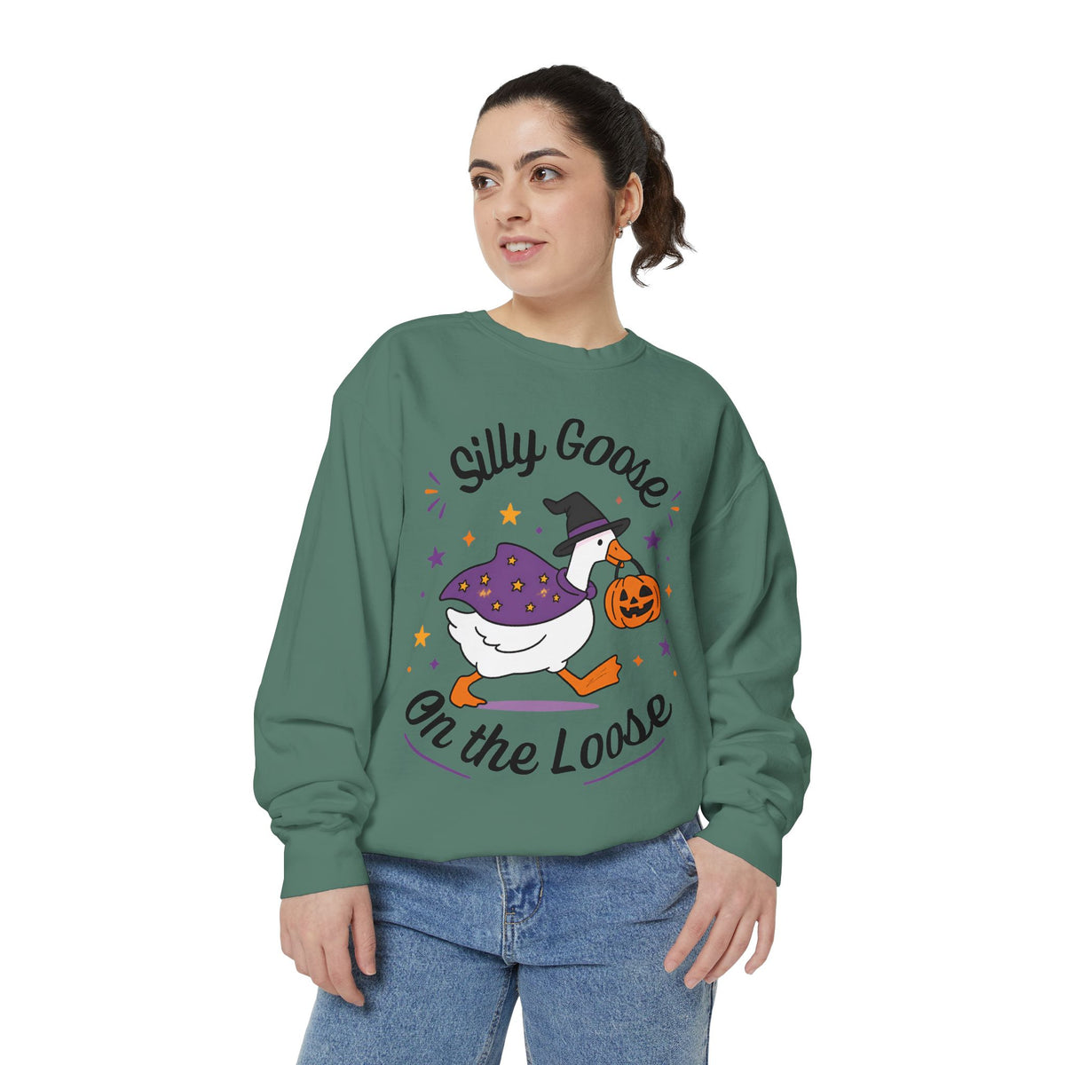 Silly Goose On The Loose Halloween Sweatshirt
