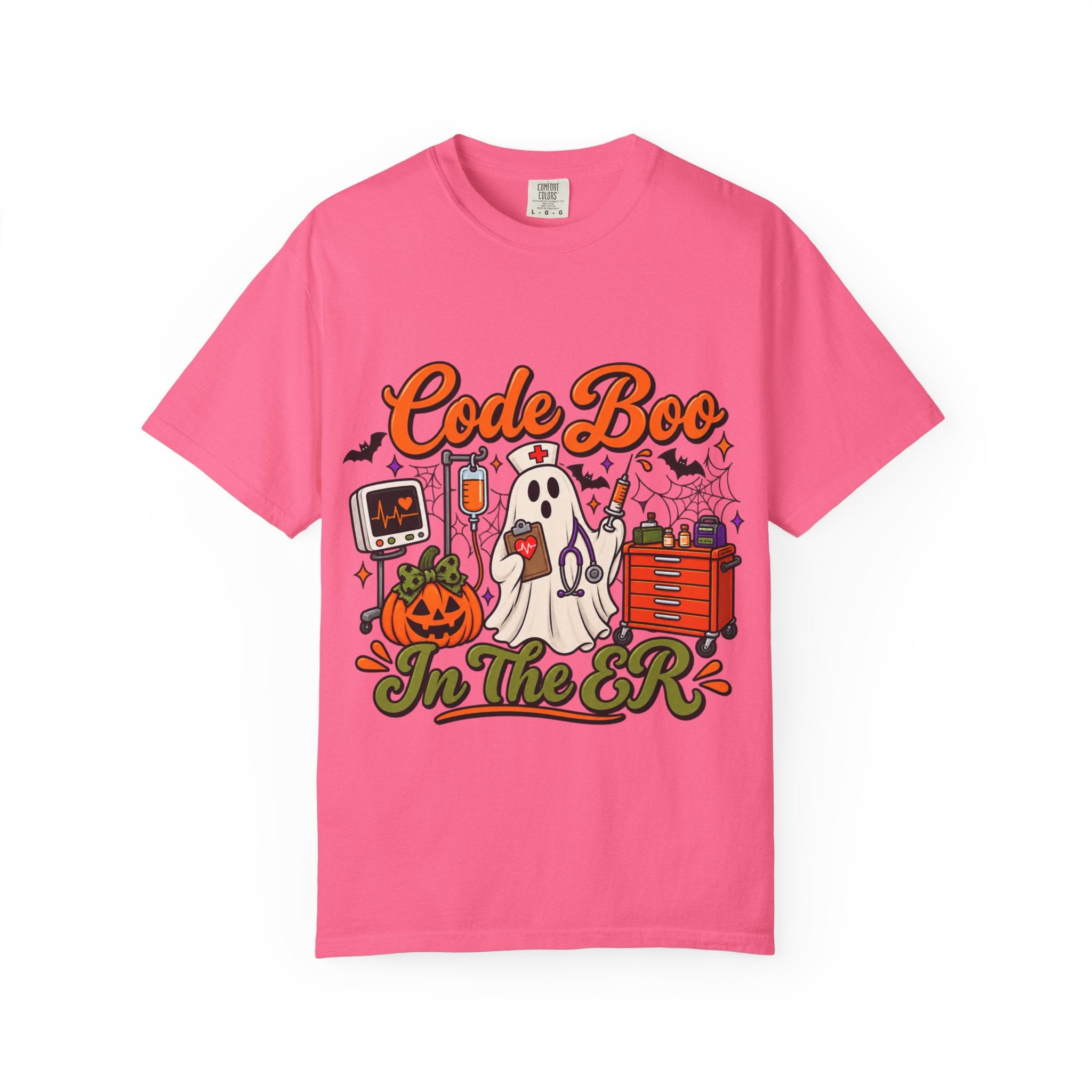 Code Boo in the ER T-Shirt — Halloween Nurse/EMT Medical Tee