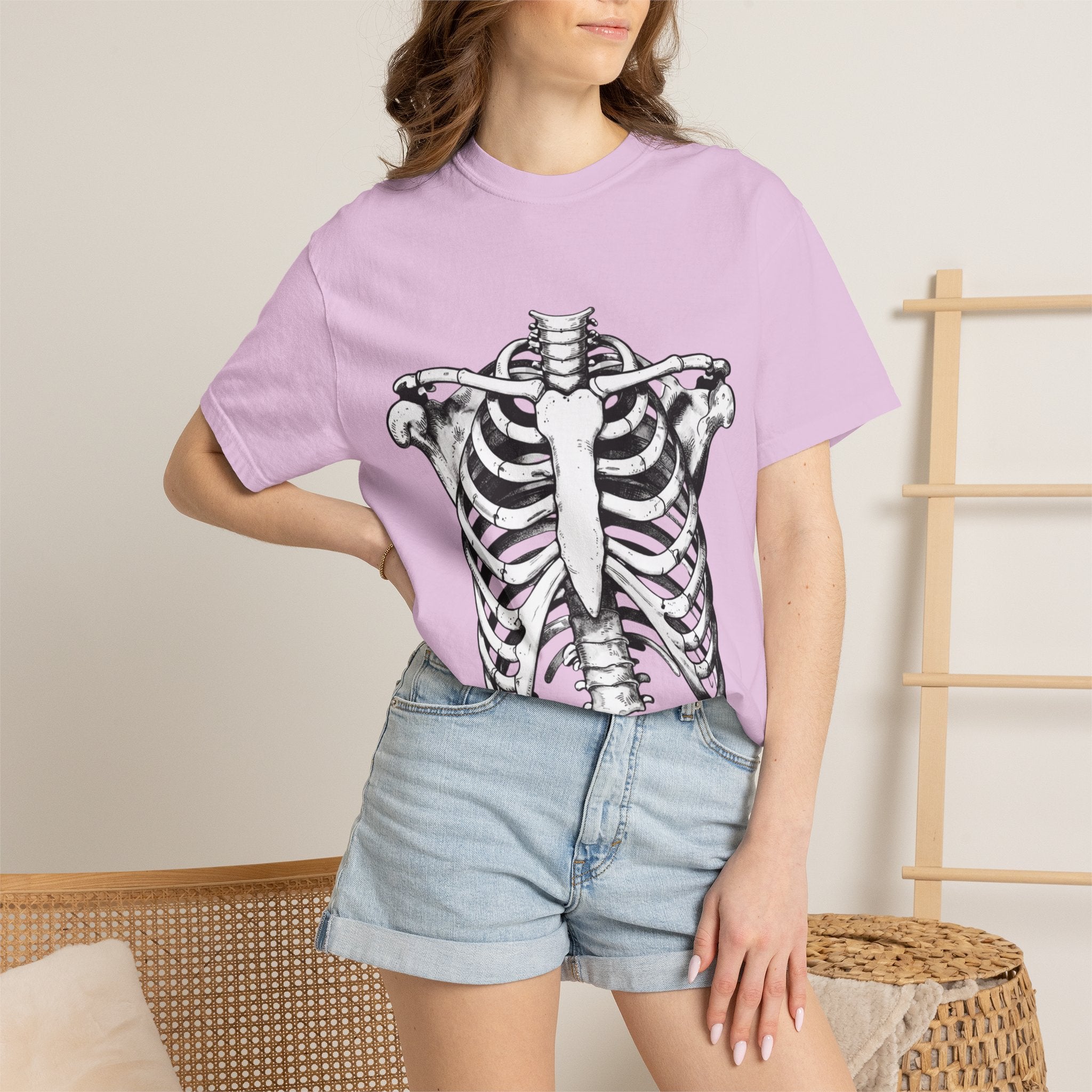 Rib Cage Anatomy T-Shirt — Vintage Skeleton Graphic Tee