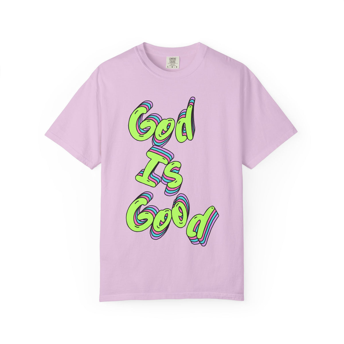 God Is Good Graphic T-Shirt — Neon Faith Tee
