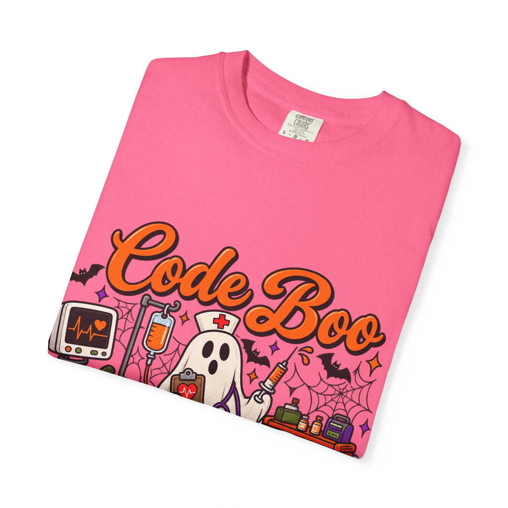 Code Boo in the ER T-Shirt — Halloween Nurse/EMT Medical Tee