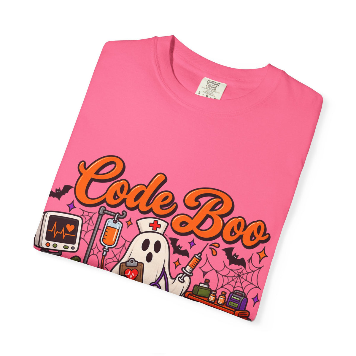Code Boo in the ER T-Shirt — Halloween Nurse/EMT Medical Tee